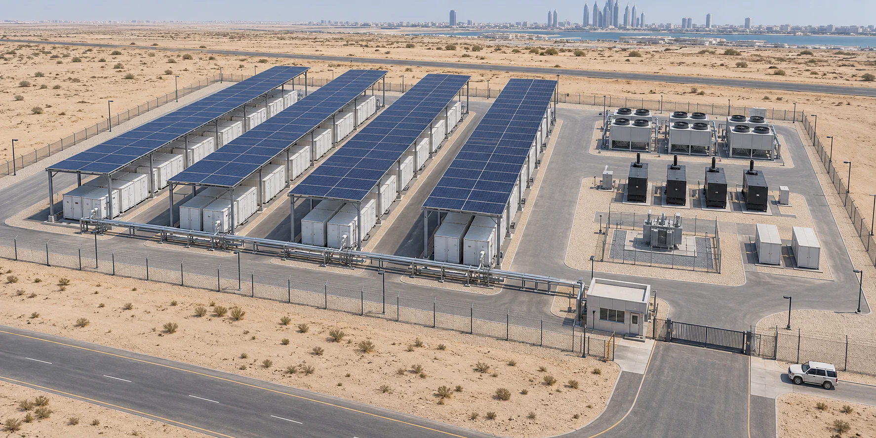 Concept rendering of the Abu Dhabi AI Compute Campus